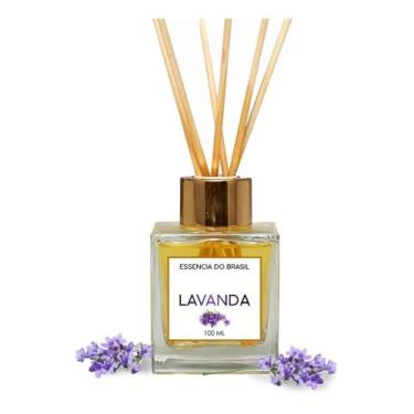 Imagem de Difusor De Ambiente Com Varetas Aroma De Lavanda 100Ml - Essência Do B