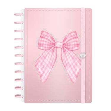 Imagem de Caderno de Disco Inteligente Iscool G+ Coquette Candy Pop Laço Vichy