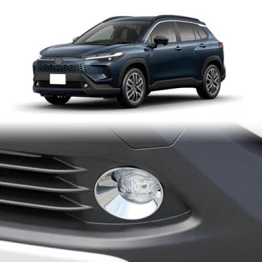 Imagem de TENWIND Compatível com Toyota Corolla Cross 2021-2025 acessórios de capa de farol de neblina dianteira de carro
