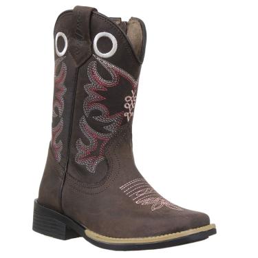 Imagem de Bota Infantil Bico Quadrado Café Cow Way 37027
