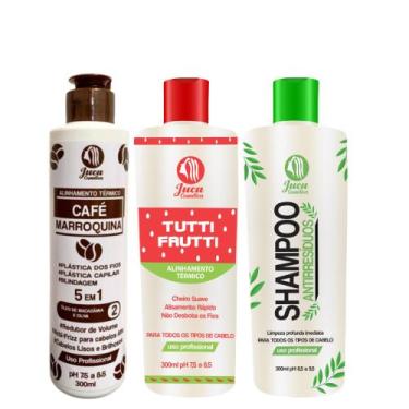 Imagem de Kit 300ml 10 Progressiva Café + 10 Tutti Frutti E 20 Shampoo - Juca Co