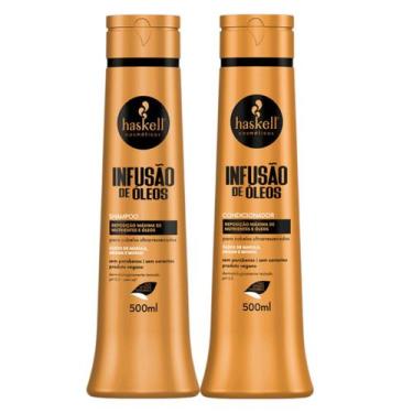 Imagem de Kit Shampoo e Condicionador Infusão de Óleos 500 ml Haskell