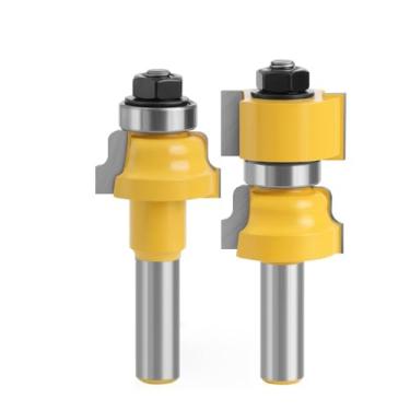 Imagem de WZFC Conjunto de 2 peças de fresas para janela para porta de vidro, haste de 12,7 mm