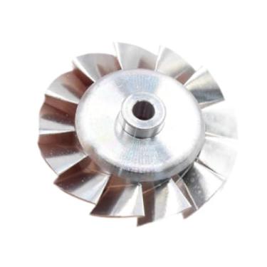 Imagem de predolo Impulsor de alumínio CNC de 27 mm, acessórios de substituição práticos de alta precisão, impulsor de ventilador dutado sem escovas resistente