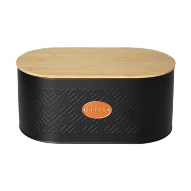 Imagem de Porta pão de Metal com Tampa de Bambu, Paramount