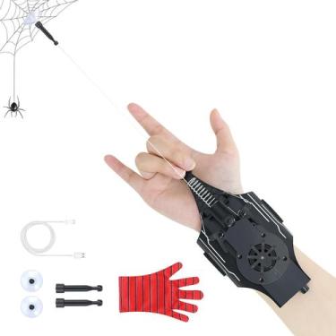 Imagem de Brinquedo de tiro na Web Lumhew com luvas e USB para dramatização de s