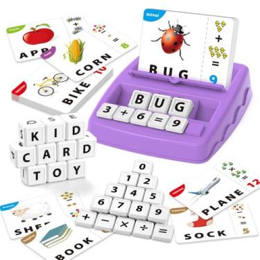 Imagem de Brinquedos educativos Yolscue Matching Letter Games 2 em 1