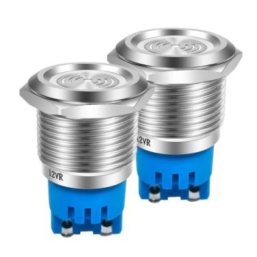 Imagem de Luz Indicadora + Zumbador IP65 Impermeable 12V 22 mm - Gebildet