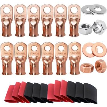 Imagem de Terminais de cabo de bateria SVAAR 0 Gauge 1/0 AWG com termorretrátil 