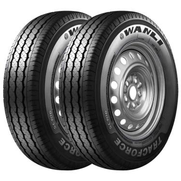 Imagem de Pneu Wanli SL106 195R14C Aro 14C 106/104R 8 Lonas Kit2
