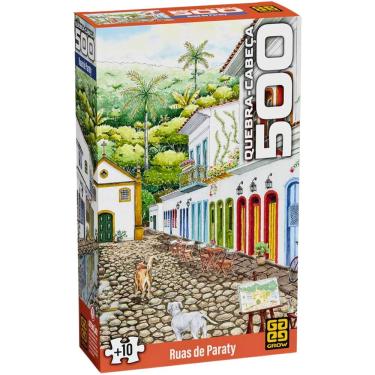 Imagem de Quebra Cabeça Puzzle 500 Peças Ruas de Paraty Grow