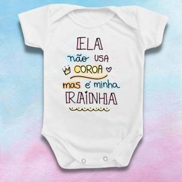 Imagem de Body Para Bebê Mamãe Rainha Roupinha Presente Dia Das Mães - Borizinho