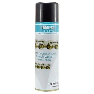 Imagem de Graxa Lubrificante Molysil Moto Spray para Corrente 300ml P07501 Molyk