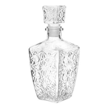 Imagem de 2X Garrafa De Whisky Vidro Transparente Lijita 800Ml Mimo St