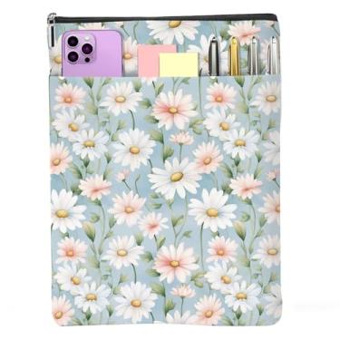 Imagem de Margaridas flores livro manga margaridas livros enseada aquarela floral livro bolsa protetor com zíper presentes de aniversário de Natal para mulheres leitoras amigos esposa livros amantes presentes
