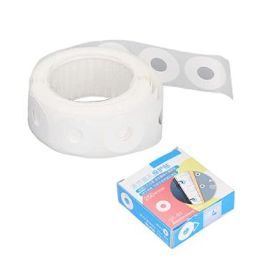 Imagem de Adesivos de reforço de furador DIY Produção PVC Etiquetas de reforço simples para álbuns de fotos DIY decoração adesivos de caderno (branco)