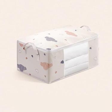 Imagem de Bolsa de armazenamento de roupas de 75 L, roupas de quarto, armazenamento de roupa de cama, bolsa de embalagem de tecido, boas necessidades diárias para mudança