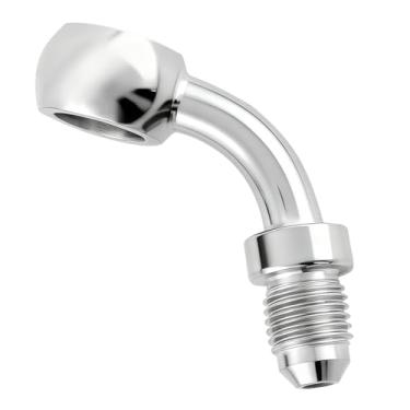 Imagem de 3AN macho para 10,2 mm 3/20.3 cm Banjo 45 graus aço inoxidável mangueira freio freio adaptador de encaixe de embreagem