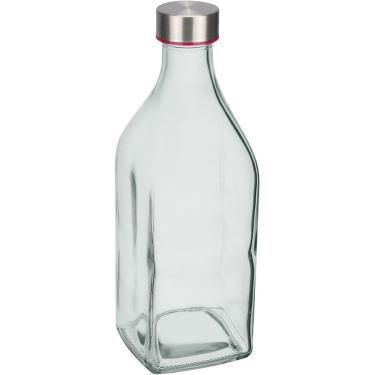 Imagem de Garrafa De Vidro Com Tampa Home&co 1 Litro Para Suco E água