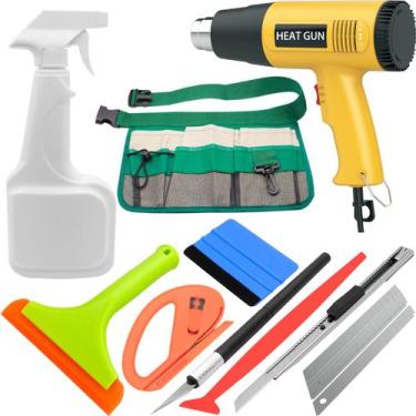 Imagem de Kit de ferramentas de embalagem de vinil Spanno Heat Gun Cutter, 10 un
