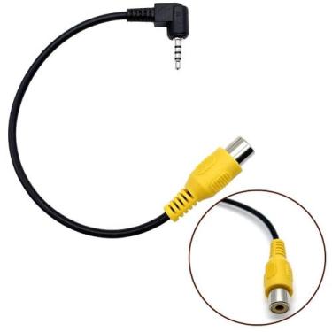 Imagem de Cabo Conversor AV De 2.5mm RCA Para Câmera De Ré, Navegação GPS E Víde