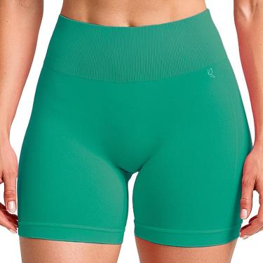 Imagem de Shorts Fitness Benévola Poliamida Academia Sem Costura Leg Legging Sem Transparência Treino Corrida-Feminino