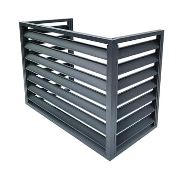 Imagem de Capa De Ar Condicionado Ao Ar Livre, Tampa Da Unidade Ac Do Suporte De Flores Do Gabinete Da Lata De Lixo, Painéis Decorativos De Cerca De Tela De Privacidade Indep, Gray 1, 1.5P-L100xW50xH70cm