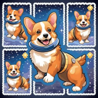 Imagem de Adesivo de Parede Infantil Animais Fofo e Colorido para Quarto Decorativo 50x50cm