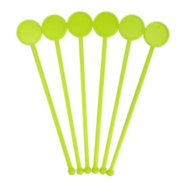 Imagem de Mexedor De Drink Para Festa De Aniverário Barzinho Long Drink Coloridos Caipirinha (60, Amarelo Neon)