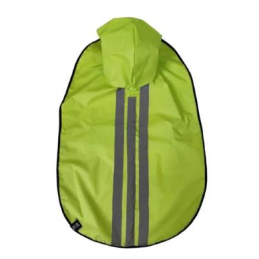 Imagem de Roupas para Cães, Capa de Chuva Pet Cao Impermeável Emborrachada Faixa Refletiva Porte Medio e Grande(Verde Neon,G1)