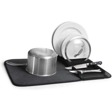 Imagem de Udry Escorredor Dobrável em Microfibra e Plastico - UMBRA, Preto