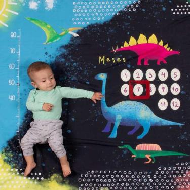 Imagem de Cenário Tapete Mesversário Dino  (lençol) Para Bebê - Alce
