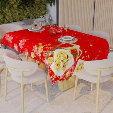 Imagem de Toalha de Mesa Natal Retangular em Microfibra 2,20 x 1,45m - Fadrix, N