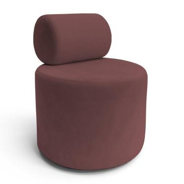Imagem de Poltrona Tokyo Boucle Com Design Exclusivo - 7 Decor Bordo