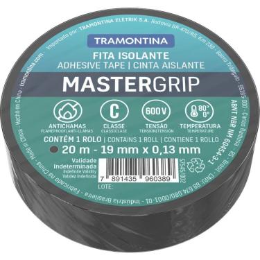 Imagem de Fita Isolante Classe C 0,13x19 Mm Tramontina Preta 20 M