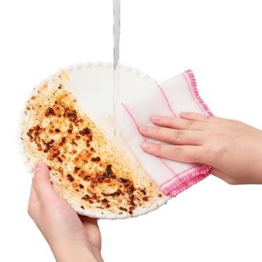 Imagem de Conjunto de 2 panos de prato de cozinha, toalhas de prato reutilizáveis e altamente absorventes para banheiros e balcões de limpeza.