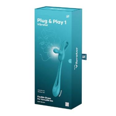 Imagem de Vibrador Multiuso SF Plug & Play 1 – Plug Anal e Estimulador Externo – 2 Motores Potentes – 12 Modos – Flexível – Uso Solo ou em Casal – Silicone Médico – Impermeável (IPX7) – Recarregável