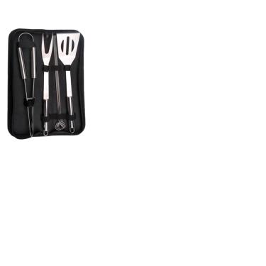 Imagem de Kit Churrasco Premium 7 Peças, Conjunto de Utensílios com Espetos, Garfo e Estojo, Aço Resistente