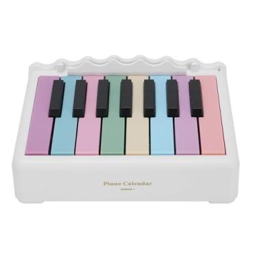 Imagem de 2025 Swift Mini Piano Calendário Piano Calendário 2025 Calendário de Mesa Com 27 Cartões Adequados para o Escritório Em Casa (WHITE)