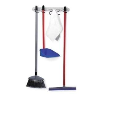 Imagem de Suporte Pendurador De Vassoura 9 Ganchos Niquelart N347