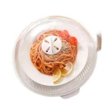 Imagem de Capa de micro-ondas para respingos de alimentos | Tampa de alimentos de micro-ondas com vaporizador de água, tampa de placa de forno de microondas portátil de cozinha para prato, tigela, xícara