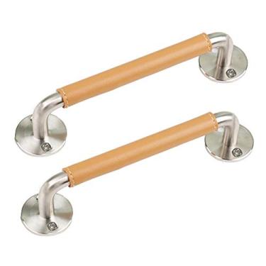 Imagem de Puxadores de porta de aço inoxidável, 2 peças, puxadores de armário de cozinha, maçanetas de porta de celeiro, puxador de porta deslizante, maçaneta de portão de jardim para portas de casa, portas de