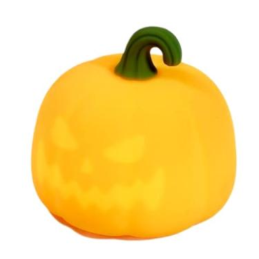 Imagem de Abóbora luz noturna LED | Luz noturna de silicone regulável para berçário | decoração de Halloween, luz noturna de berçário para casa, mesa, festa, dia de Ação de Graças, janela de casa assombrada