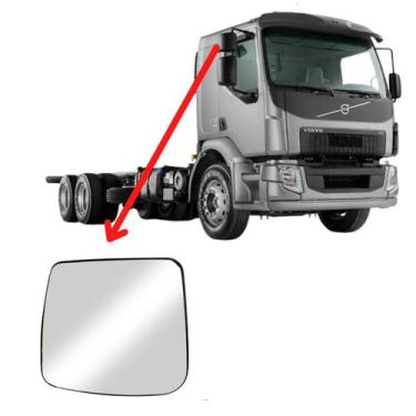 Imagem de Vidro Espelho Volvo Vm Dir. (Espelho Auxiliar) - LNG