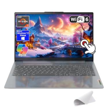 Imagem de Lenovo IdeaPad Slim 3, laptop com tela sensível ao toque Full HD de 15,6 polegadas, PC Copilot AI, AMD Ryzen 7 5825U, Wi-Fi 6, Windows 11 Home, com mouse pad (16 GB de RAM | SSD PCIe de 1 TB)