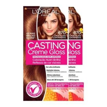 Imagem de L'Oréal Paris Coloração Casting Creme Gloss Kit - 670 Chocolate com Pimenta Kit-Unissex
