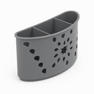 Imagem de 1 bandeja para talheres, 3 divisórias, escorredor de talheres durável em liga de níquel (Chumbo)