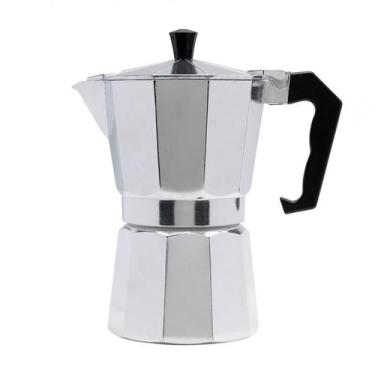 Imagem de Cafeteira Italiana de Metal com Alça 300ml para 6 Cafézinhos - Hai Bra