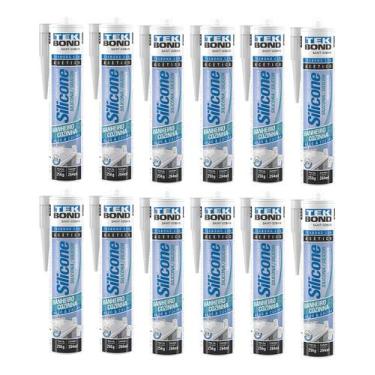 Imagem de Kit 12 Silicone Acético Transparente Cozinha E Banheiro - TEKBOND, Tra