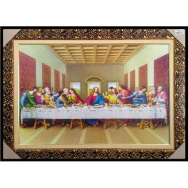 Imagem de Quadro Religioso Santa Ceia - 50 x 70 cm - SJO Artigos Religiosos